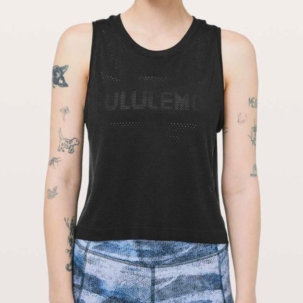 Lululemon Breeze By Muscle Crop Tank Women's 8